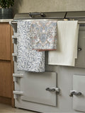 Clarke and Clarke Grey & Blush Pink William Morris Designs 100% Cotton Tea Towels Set 3