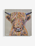 Natural Artist Collection Harry The Highland Cow by Emily Howard Medium Canvas Wall Art