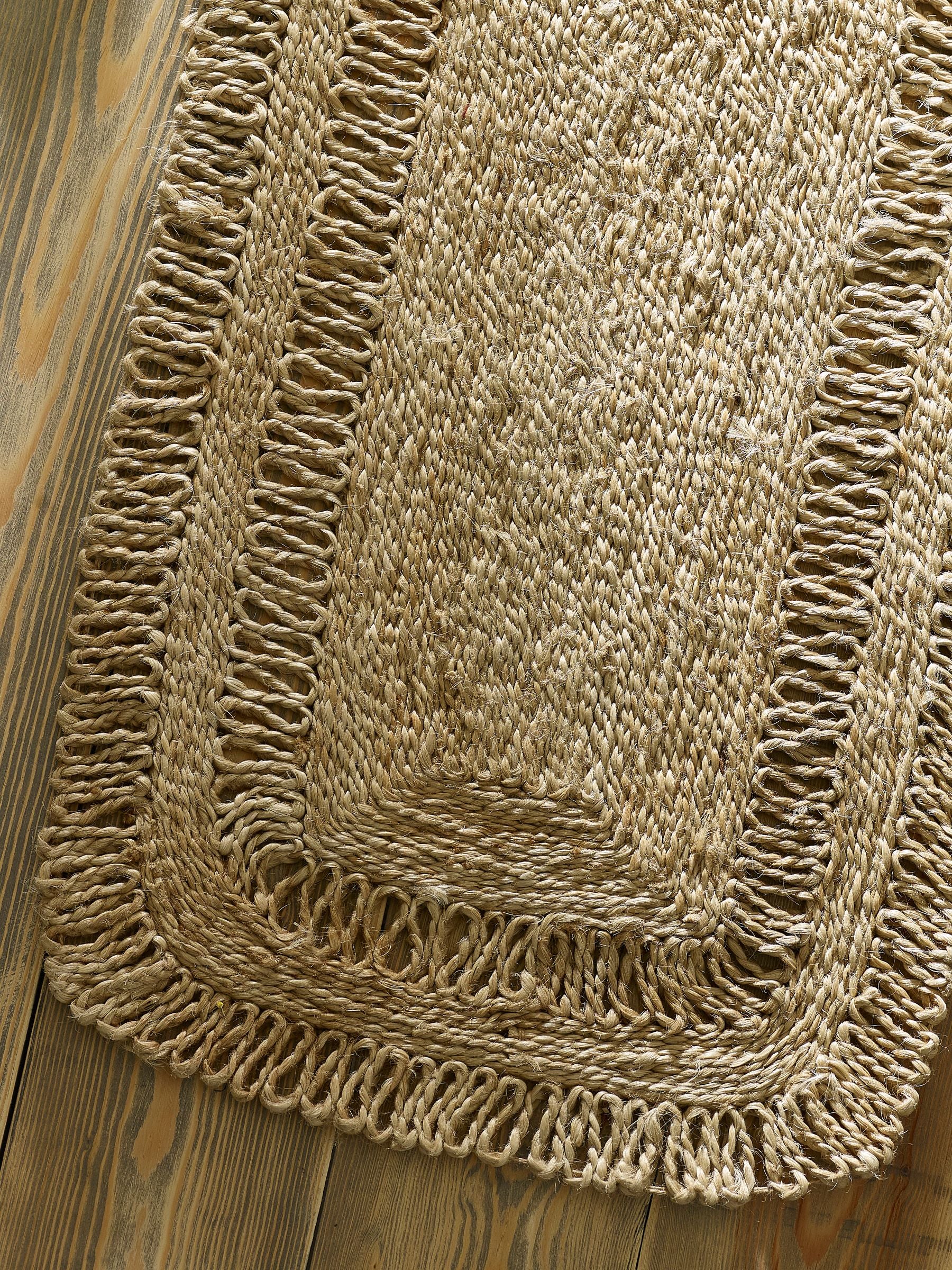 Natural jute kitchen table runner 110cm x 40cm, imported from the UK