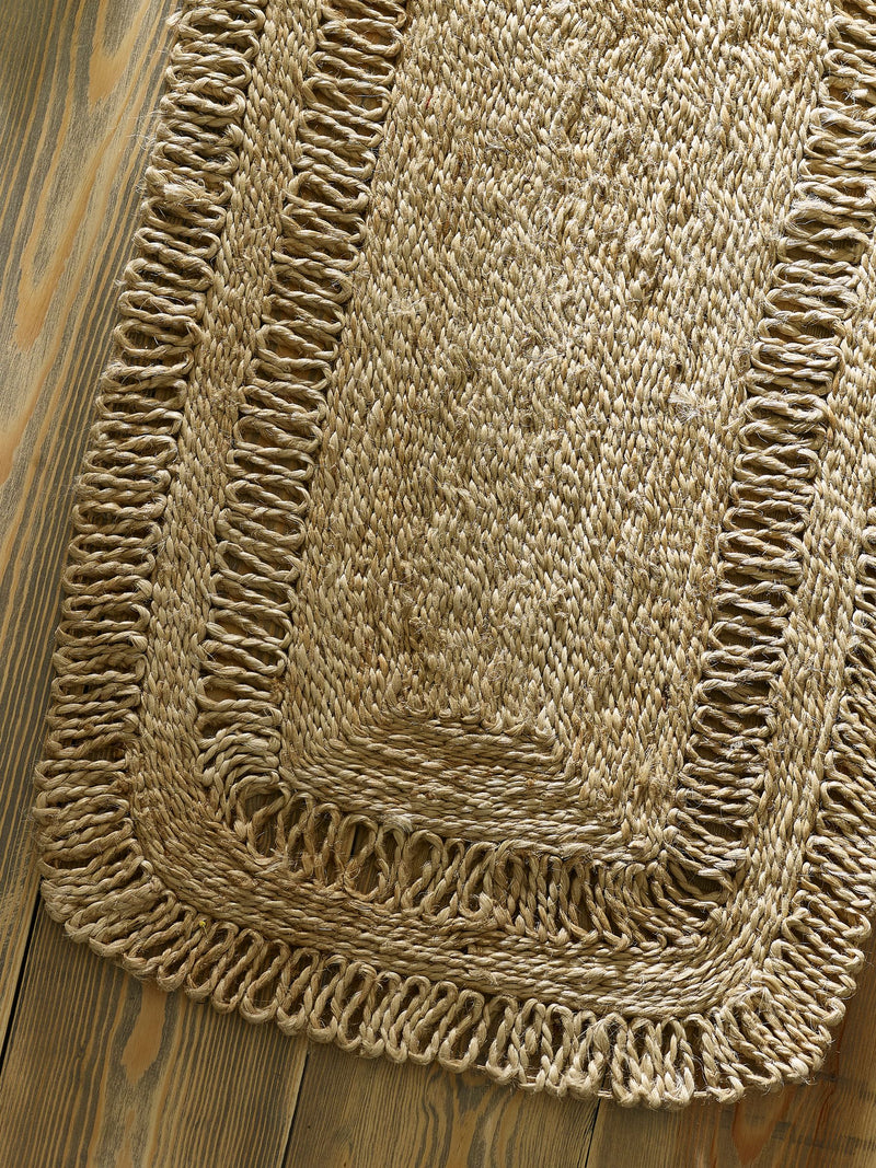 Natural jute kitchen table runner 110cm x 40cm, imported from the UK