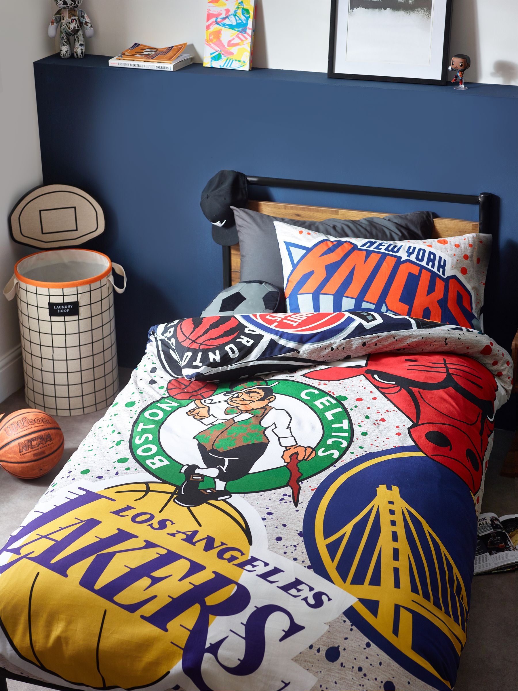 NEXT NBA single duvet cover and pillowcase set, imported from the UK