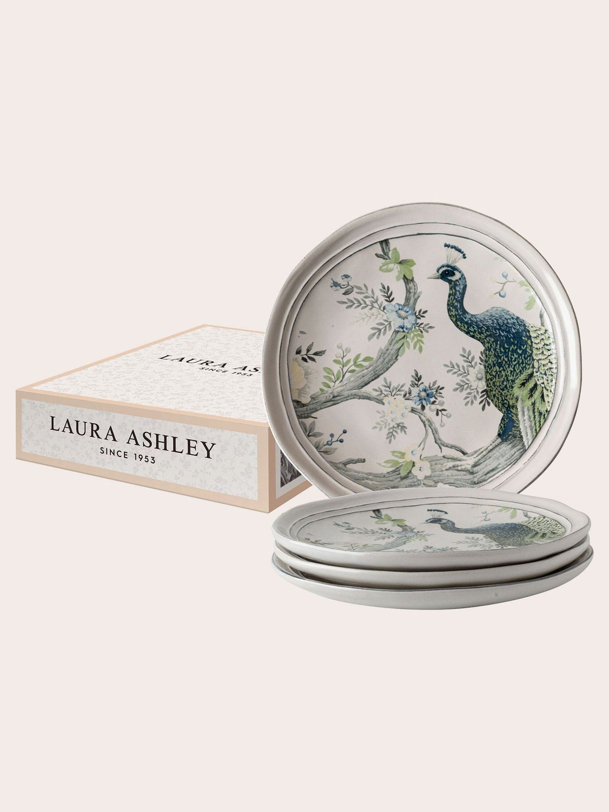 Laura Ashley Set of 4 Blue Belvedere 20cm Plates