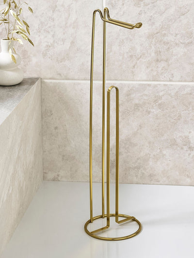 Gold Wire Toilet Roll Holder