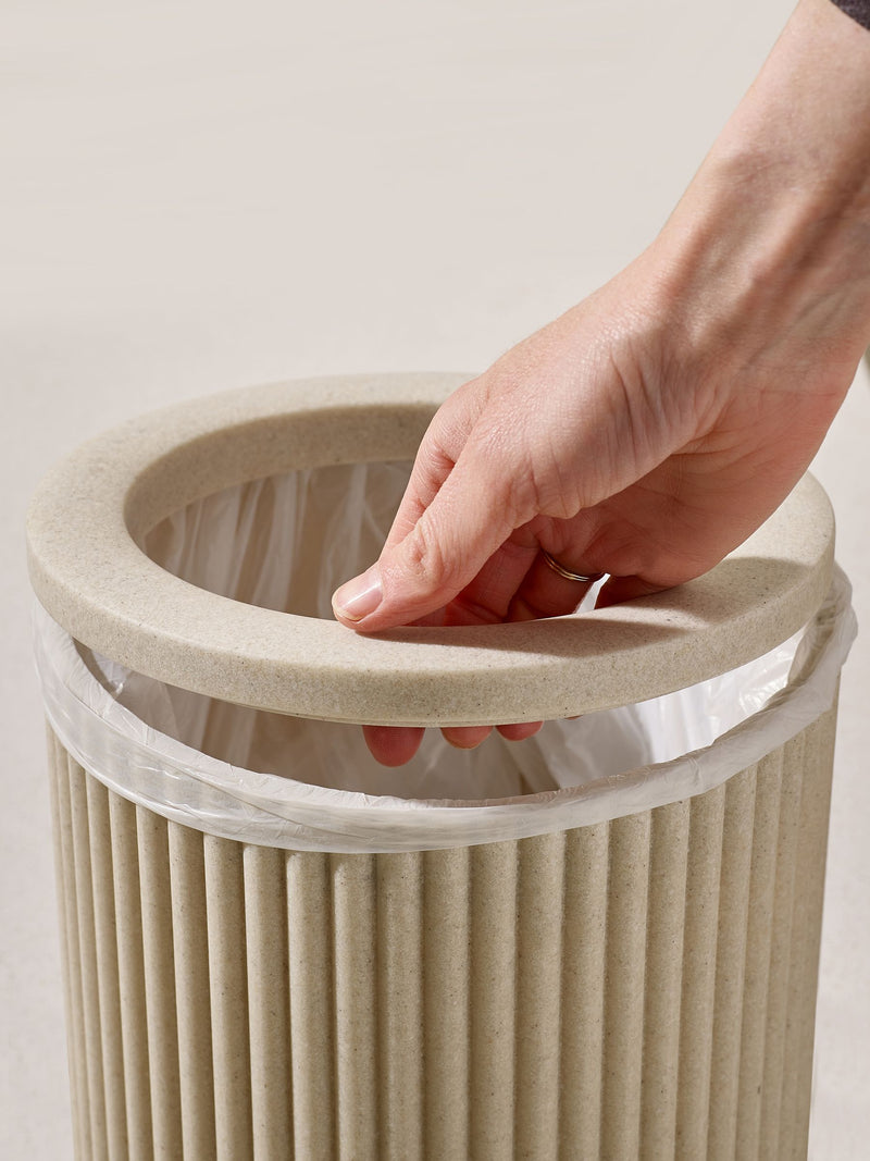 Natural Resin Ribbed Bin