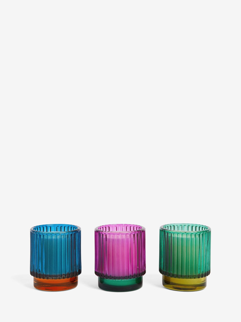 Dark Orchid and Patchouli Peacock Set of 3 Candle