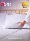 Slumberdown firm side sleeper rebound white pillows 2 pack (British brand)