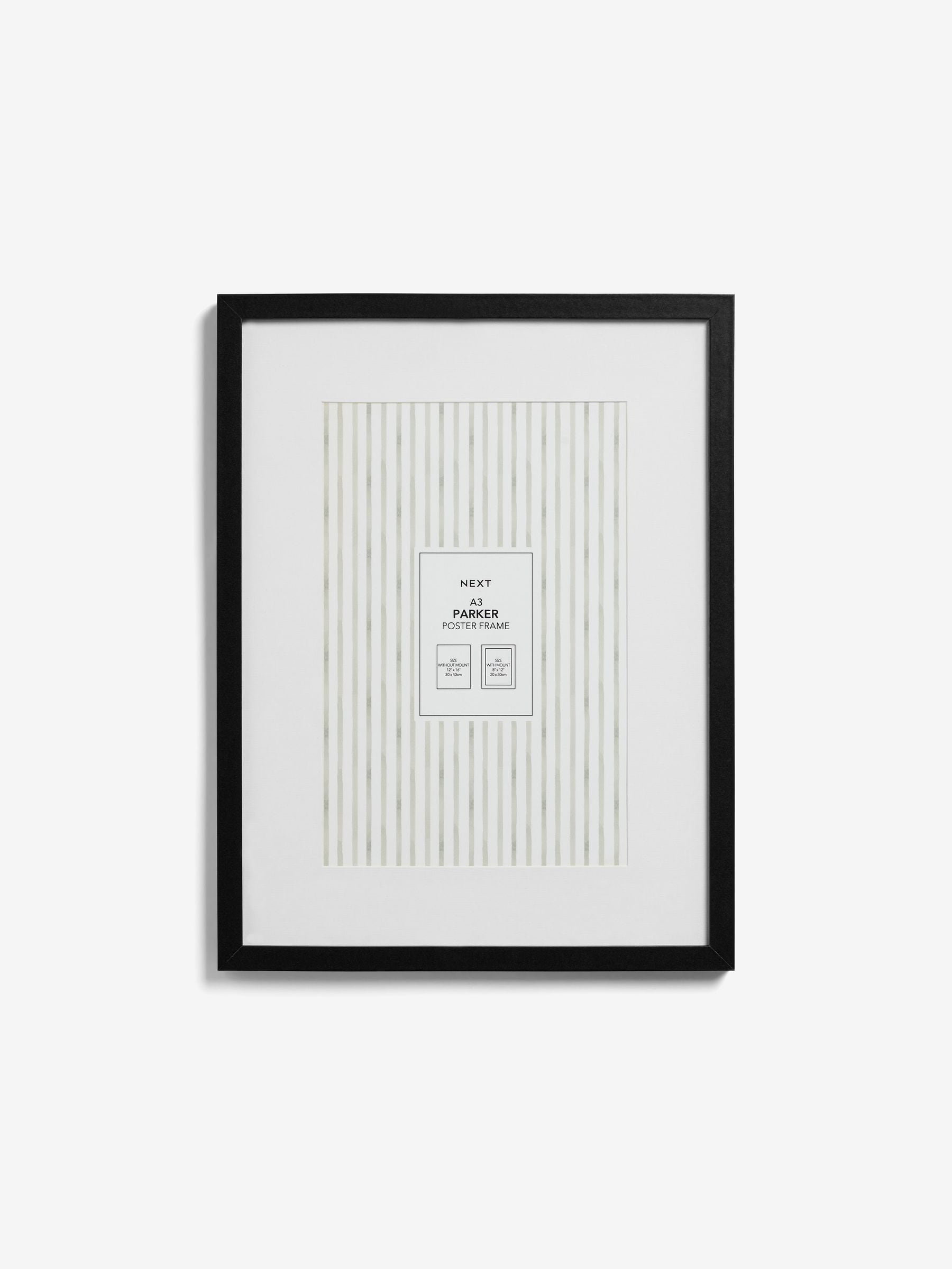 Parker black photo frame for posters - British product