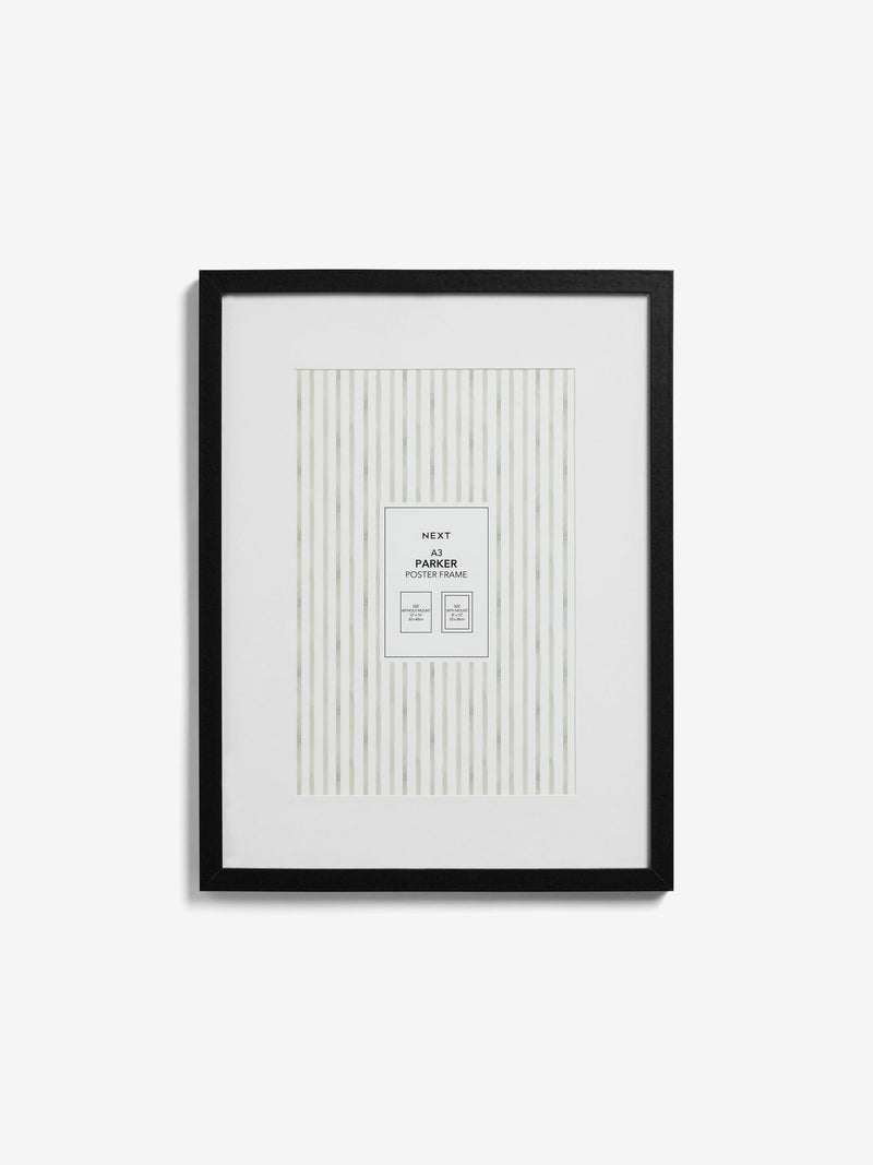 Parker black photo frame for posters - British product