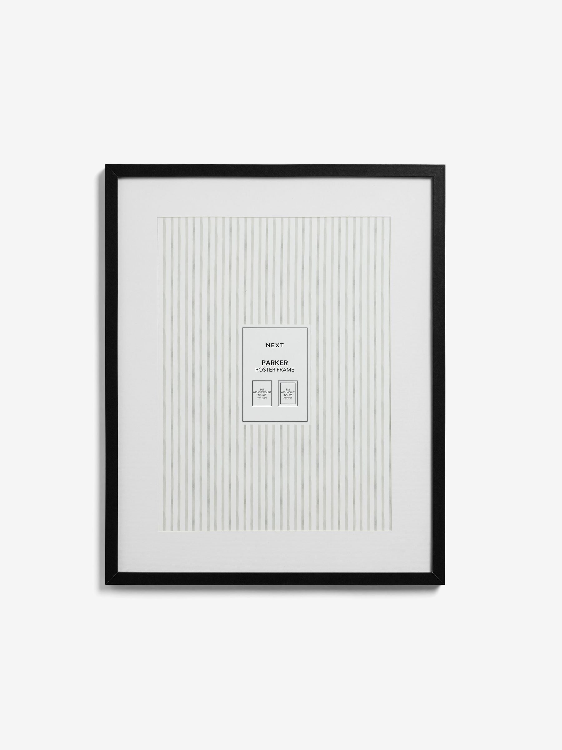 Parker black photo frame for posters - British product