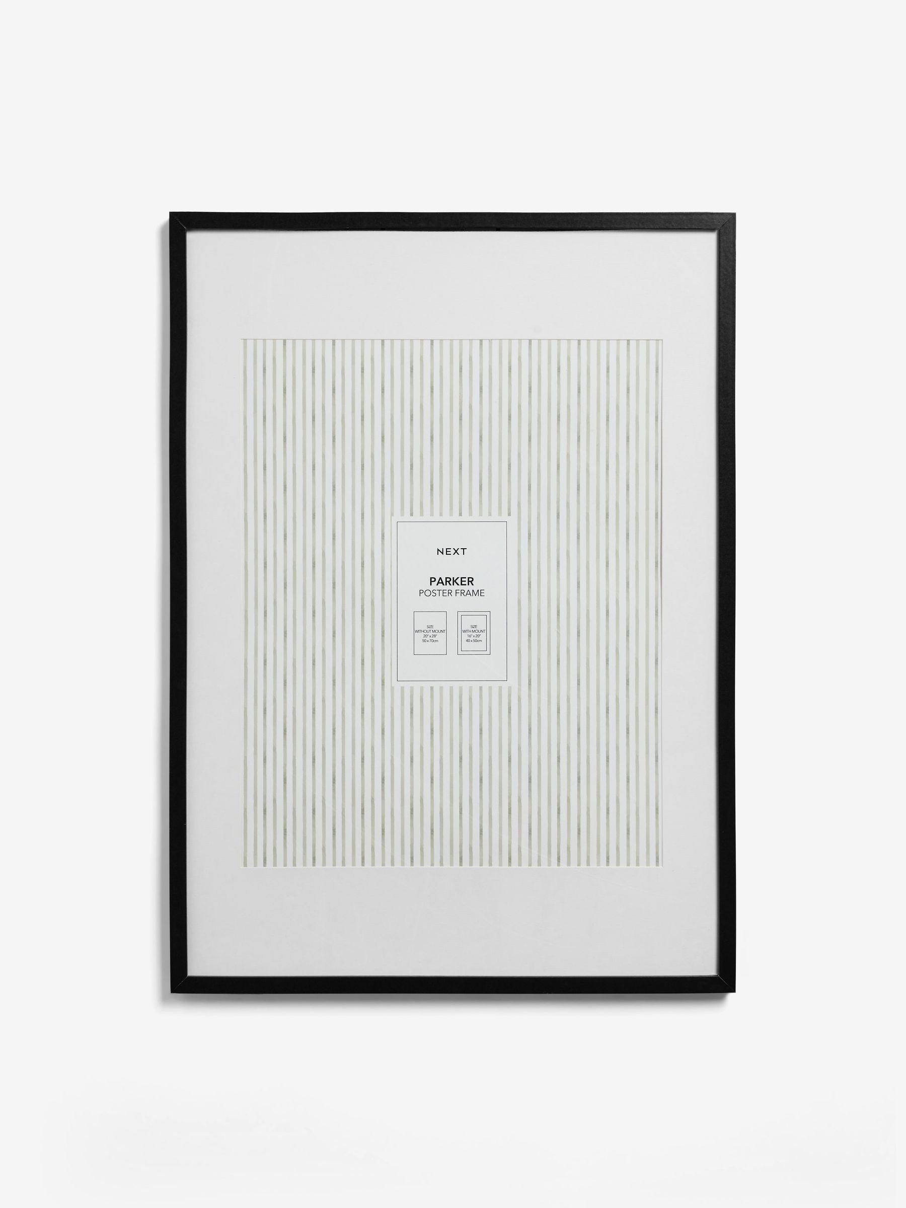 Parker black photo frame for posters - British product
