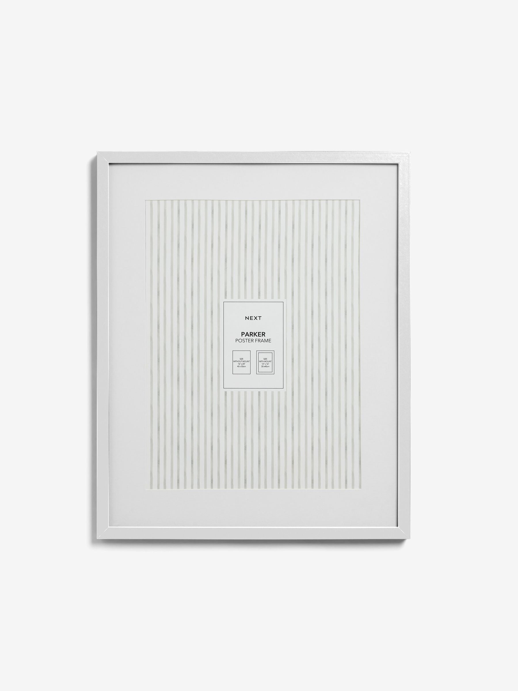 Parker white large poster photo frame (British brand)
