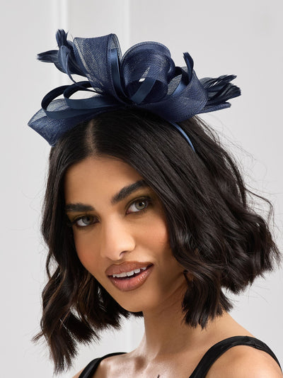 Jon Richard Blå Medium Fascinator Pannebånd Tilbehør