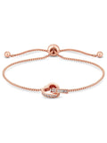 Jon Richard Gold Tone Crystal Heart Bracelet