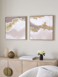 Lipsy Set of 2 Gold Ombre Wall Art