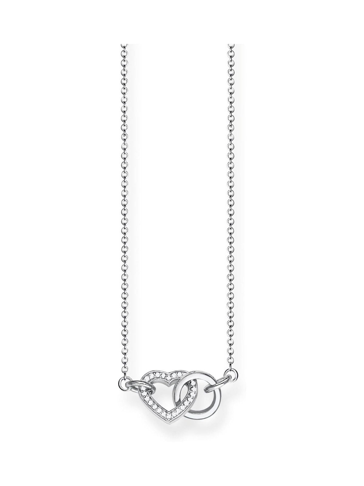 Thomas Sabo White Heart Together Necklace