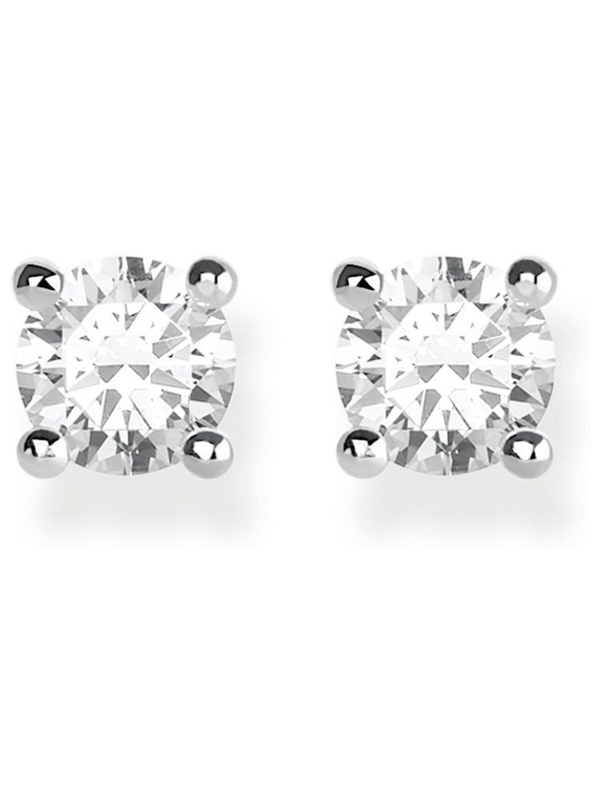 Thomas Sabo white zirconia ear studs (British brand)