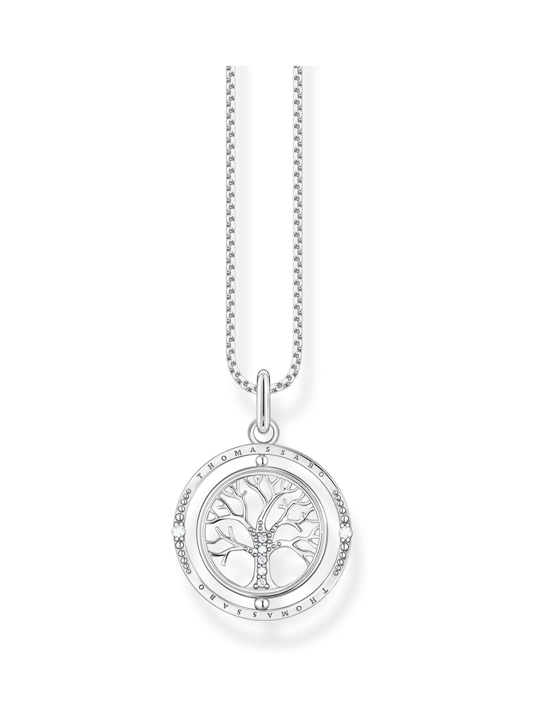Thomas Sabo Tree of Love Necklace Sterling Silver Blackened (British brand)
