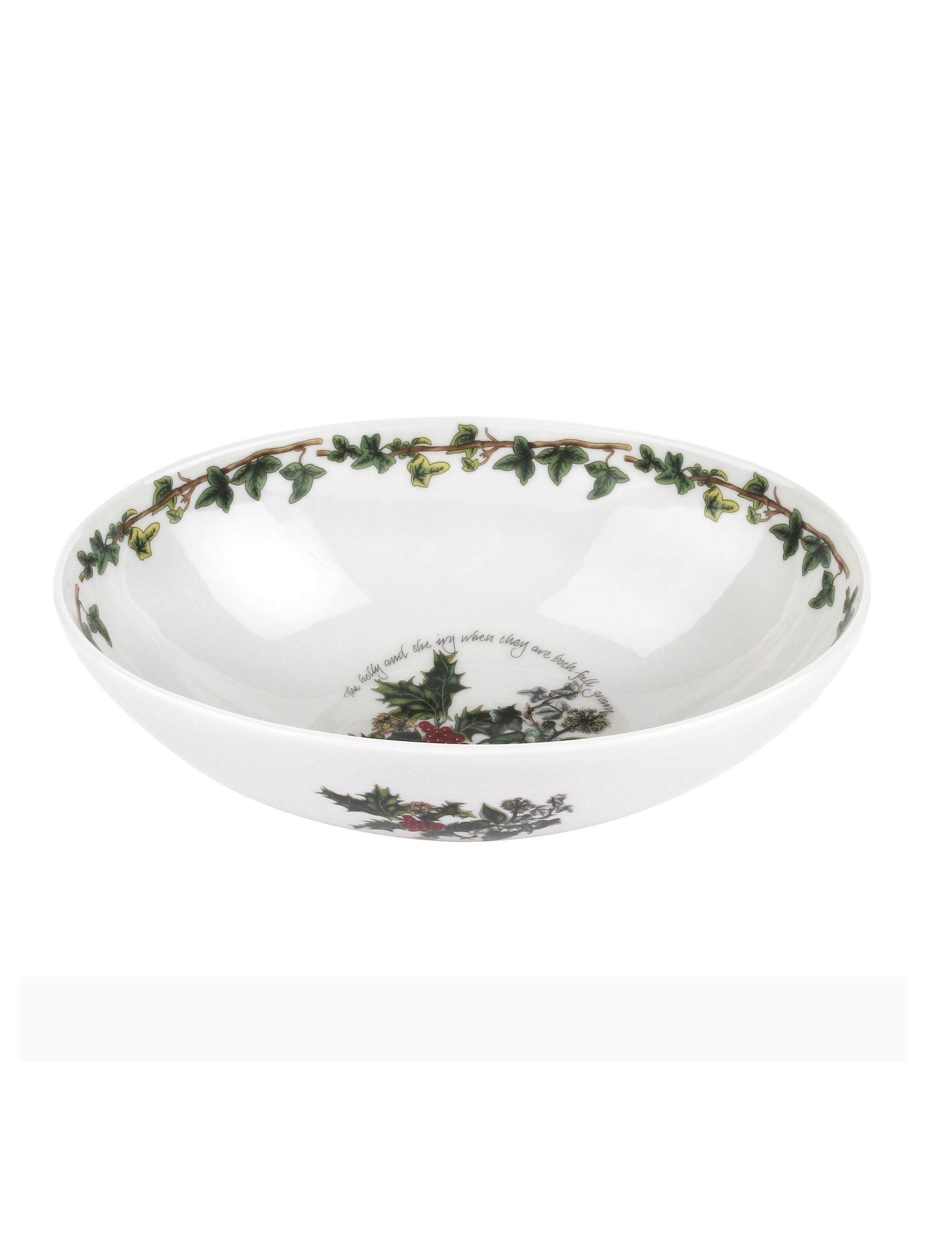 Portmeirion Holly and Ivy oval nesting bowl, imported from the UK