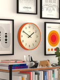 Jones Clocks Fizzy Orange wall clock 30cm, UK version