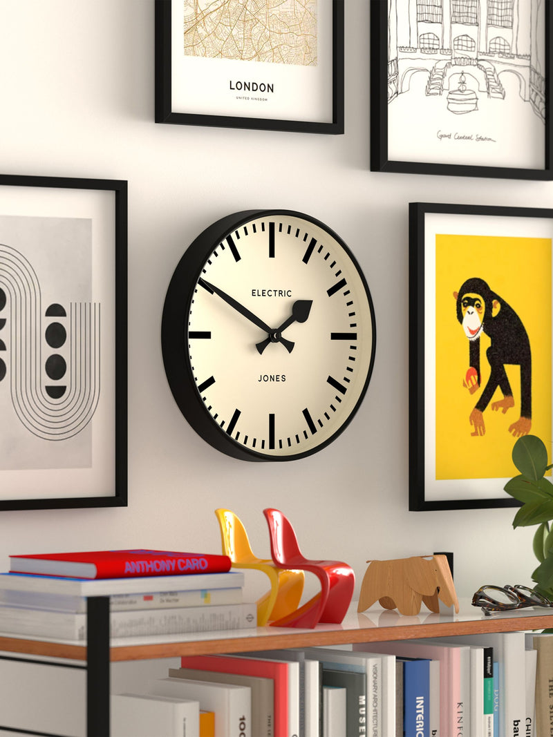 Jones Clocks Black Tiger Wall Clock 30cm