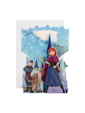 Hallmark Blue Birthday Card 3D Pop Up Disney Frozen Design