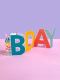 Hallmark blue 3D pop-up birthday card 22.8x15.9cm, UK version