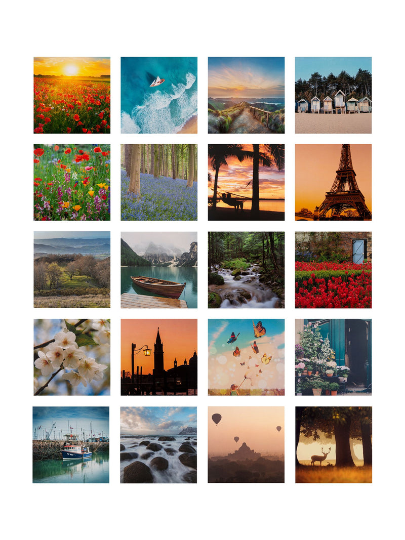 Hallmark Blue 20 Pack Scenic Photographic Blank Cards