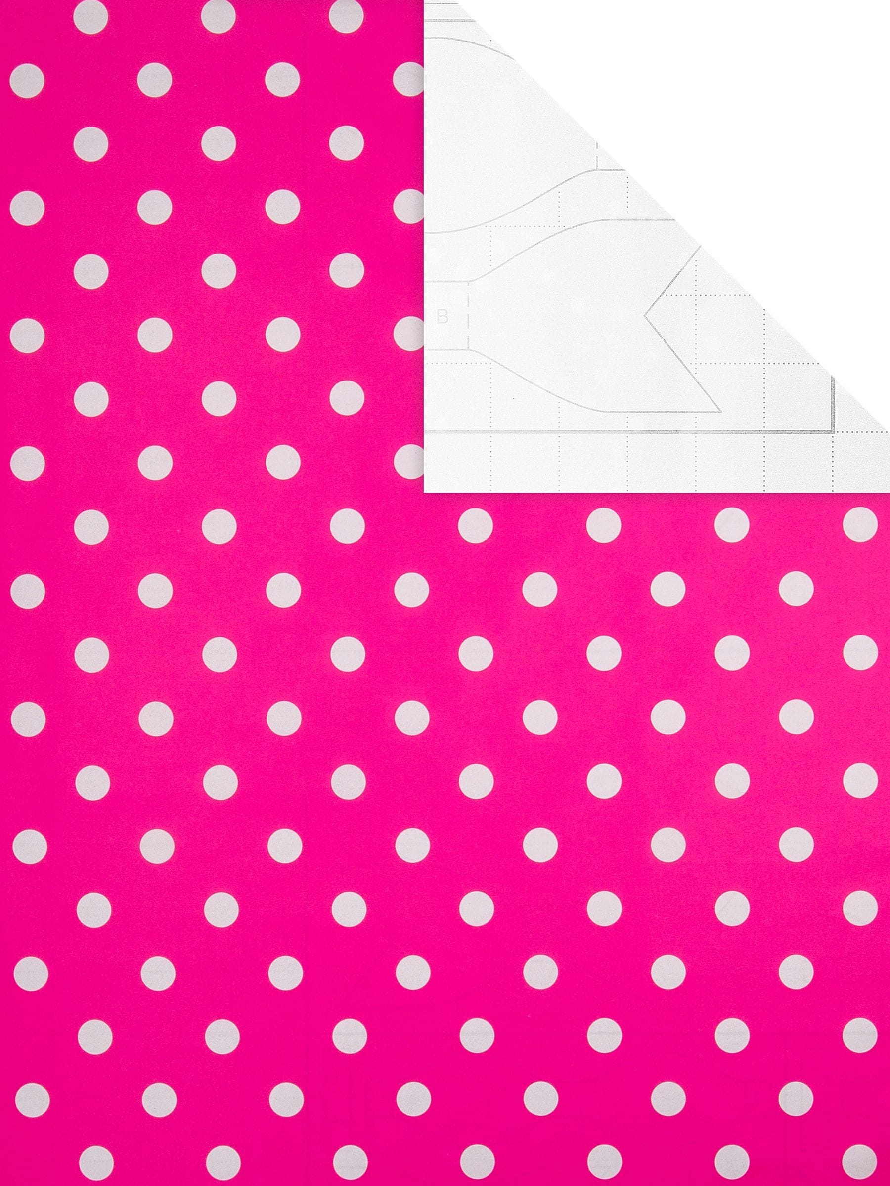Hallmark Pink 6M Pack of 3 Polka Dot Wrapping Paper