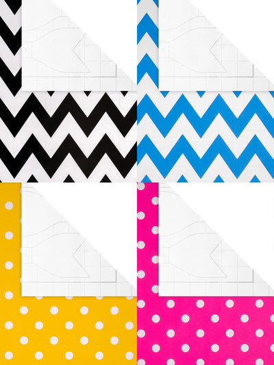 6 rouleaux de papier cadeau Hallmark multicolore à pois et rayures x 2M