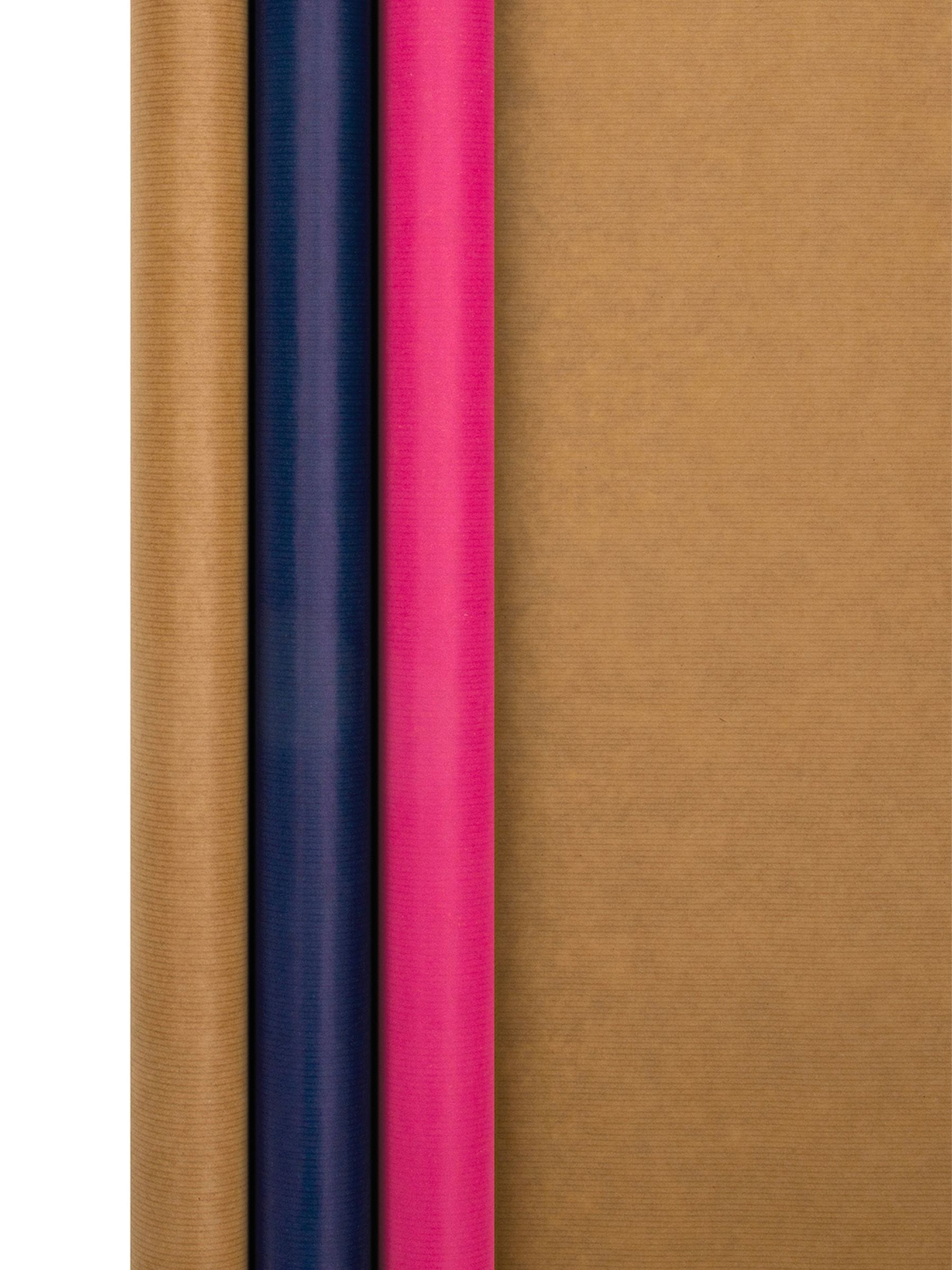 Hallmark Kraft wrapping paper 3 colors 3 rolls 3m, UK version