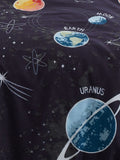 Bedlam glow in the dark space duvet cover set - British product