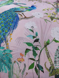 Soiree pink peacock jungle duvet cover set (British brand)