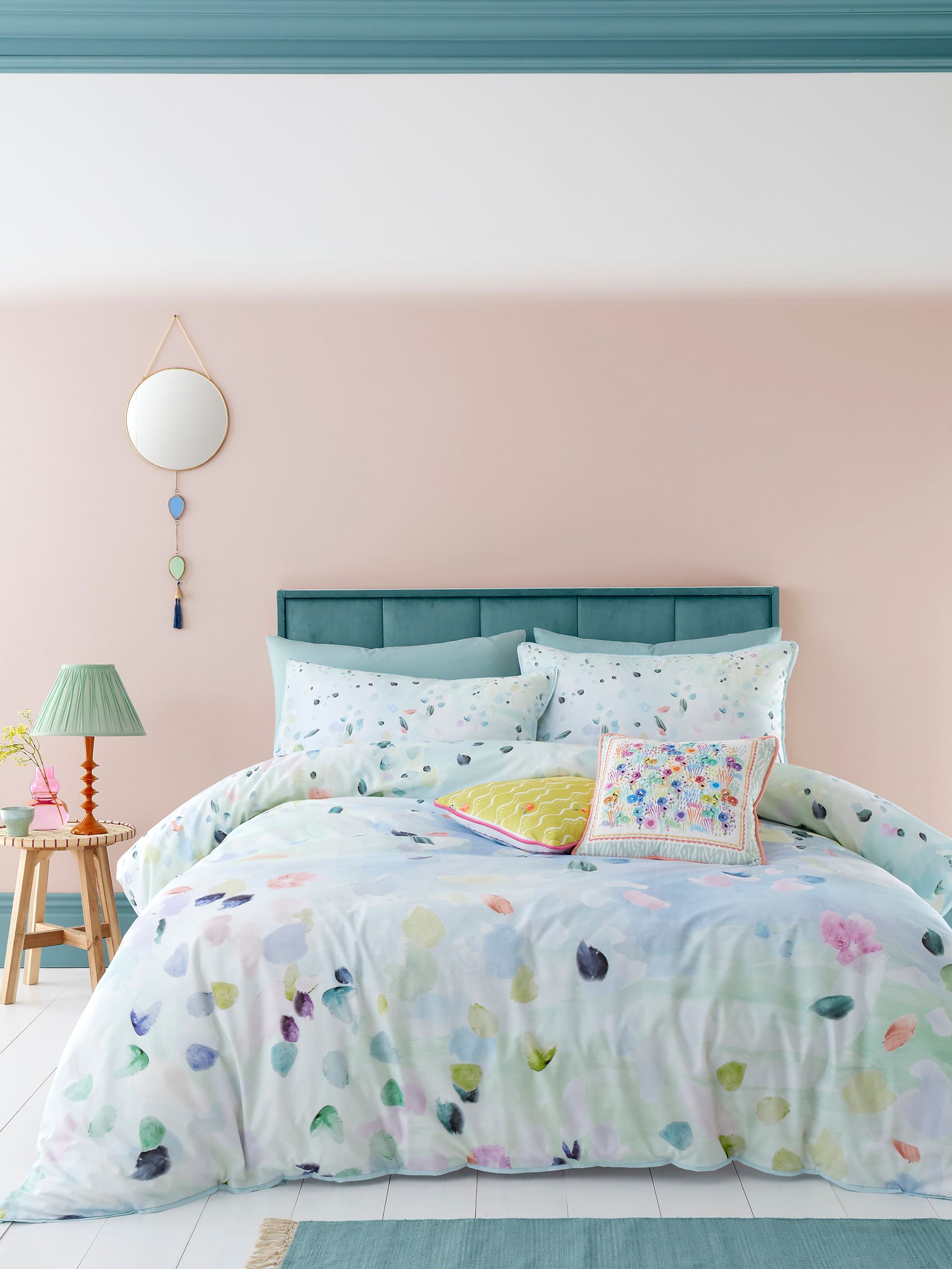 Appletree Duck Egg Alfresco duvet cover set - British product