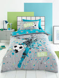 Bedlam Grey Goal Reversible Duvet Cover Set