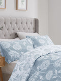 Dreams & Drapes blue chrysanthemum reversible duvet cover set - British product