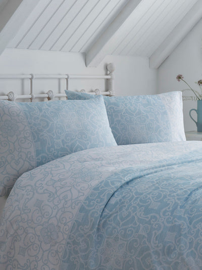 Dreams & Drapes Blue Frampton Wendebettbezug-Set