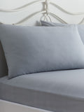 Dreams & Drapes Grey Kristen Soft Touch 28cm Fitted Bed Sheet Fitted Set