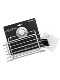 BlissHome Chrome LOCK n ROLL Rectangular Shower Basket - British product