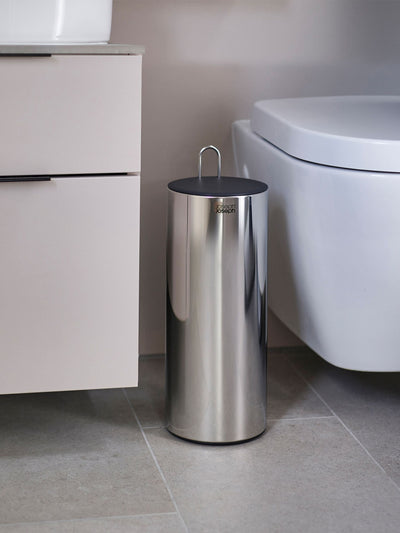 Joseph Joseph EasyStore Luxe Concealed Toilet Roll Holder Dark Grey