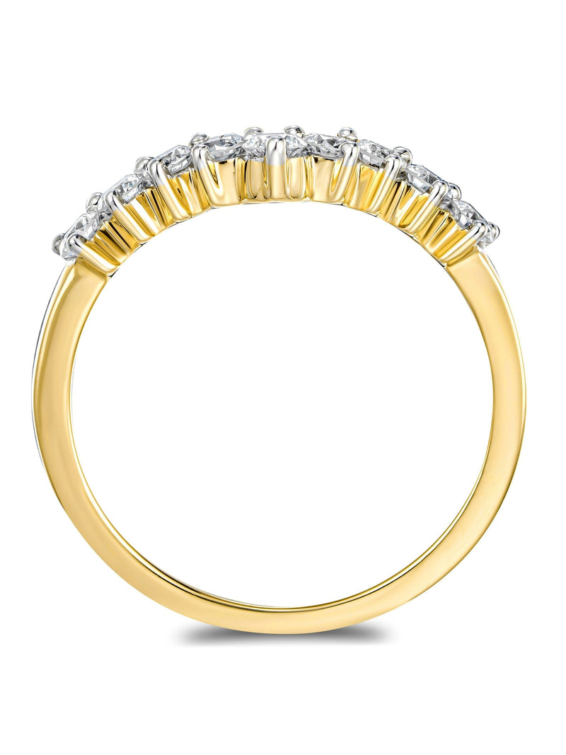 The Diamond Store White 0.50ct H/Si Lab Diamond Wishbone Ring (British brand)