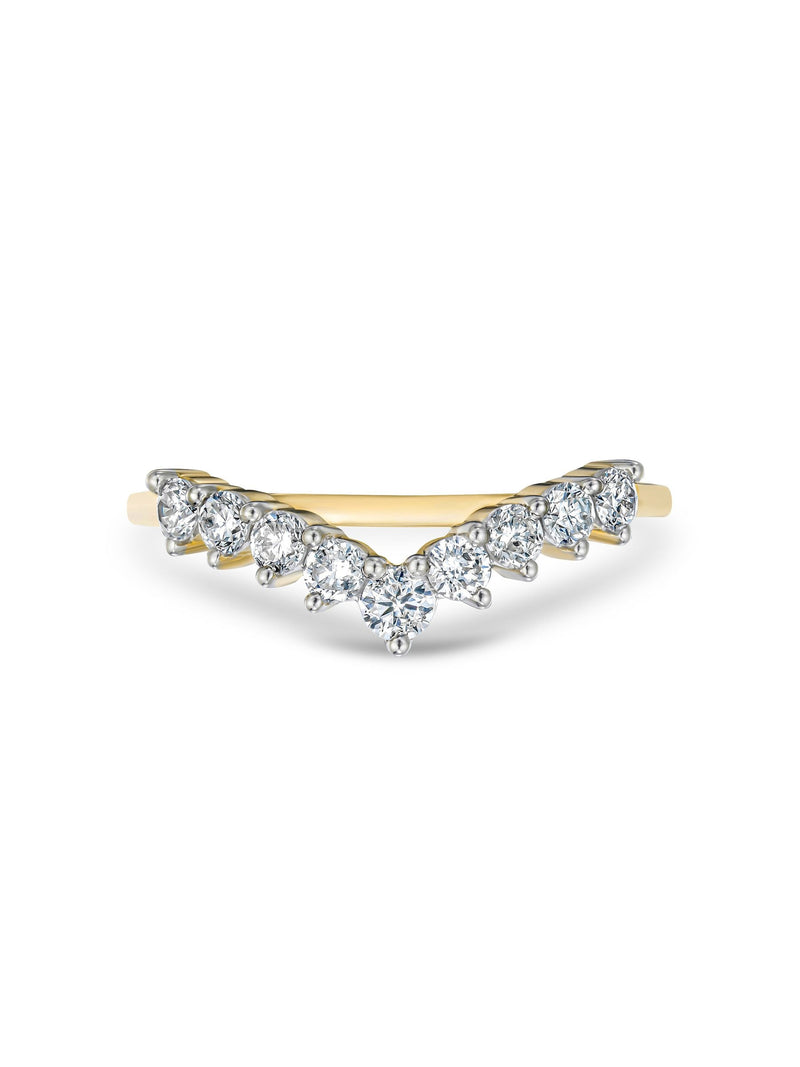 The Diamond Store White 0.50ct H/Si Lab Diamond Wishbone Ring (British brand)