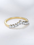 The Diamond Store White 0.50ct H/Si Lab Diamond Wishbone Ring (British brand)