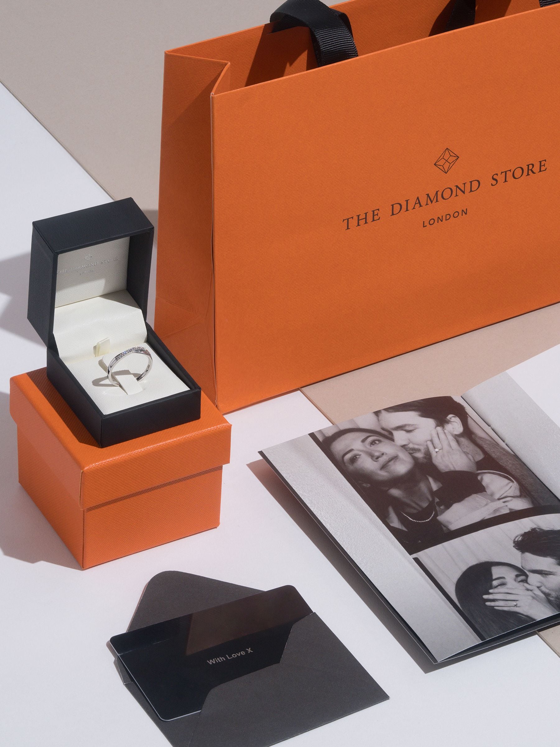 The Diamond Store White 0.50ct H/Si Lab Diamond Wishbone Ring (British brand)