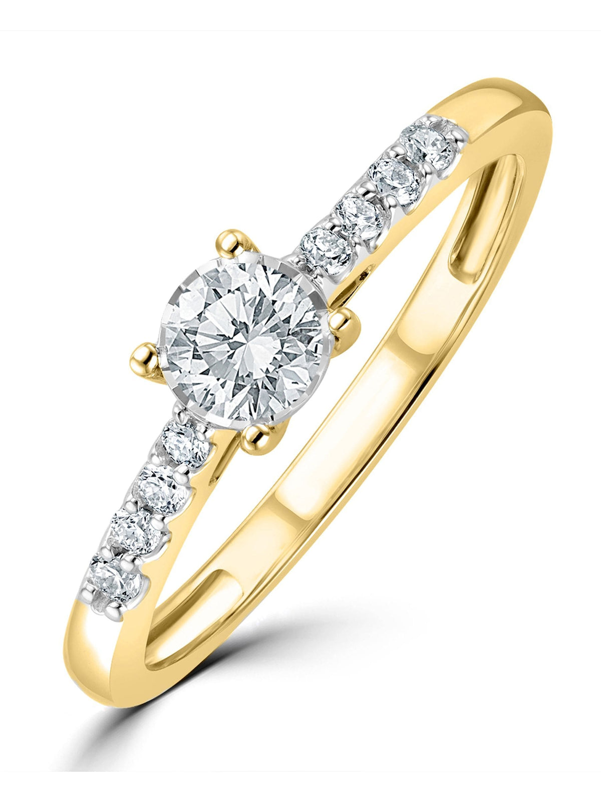 The Diamond Store Lab Diamond Engagement Ring 0.25ct (British brand)