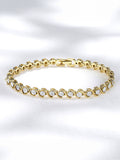 The Diamond Store White 0.19ct Diamond And 18K Vermeil Twist Bracelet