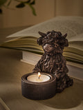 Bronze Hamish The Highland Cow Tea Light Candle Holder