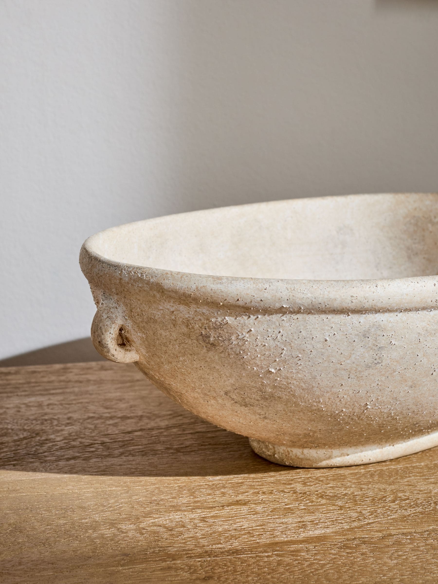 Lydford ceramic bowl stone effect 35cm diameter, imported from the UK