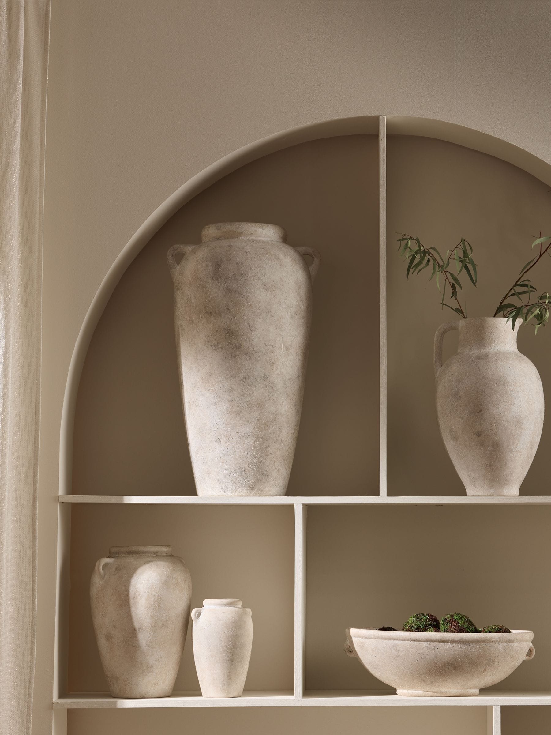 Lydford ceramic bowl stone effect 35cm diameter, imported from the UK