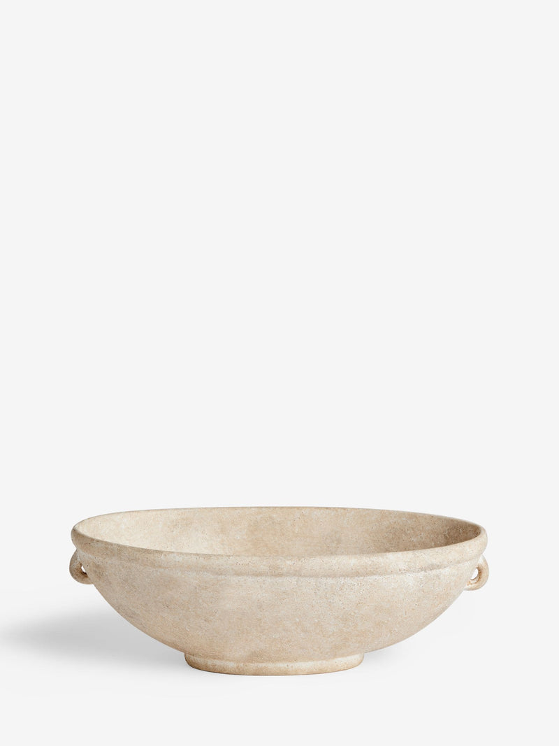 Lydford ceramic bowl stone effect 35cm diameter, imported from the UK