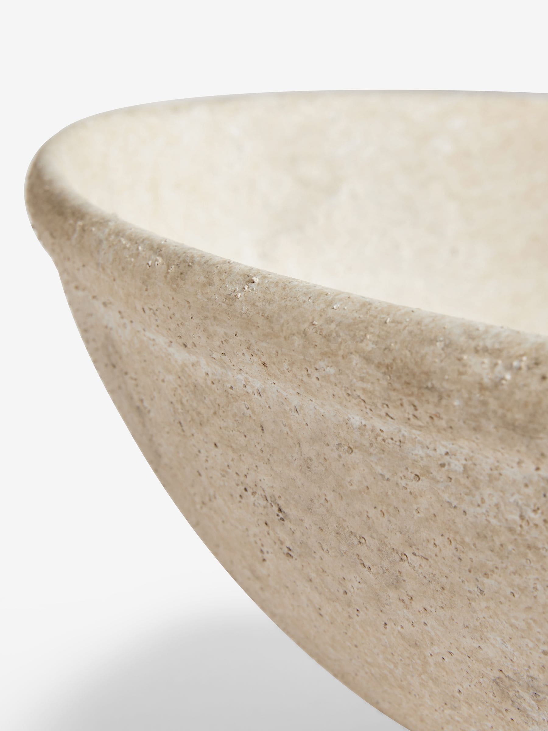 Lydford ceramic bowl stone effect 35cm diameter, imported from the UK